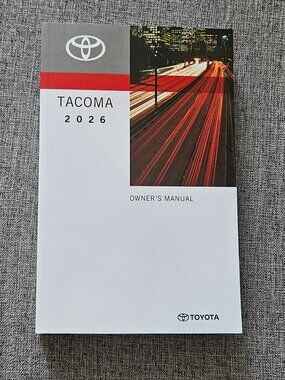 2026 TOYOTA TACOMA Owner's Manual OM04051U 01999-0405